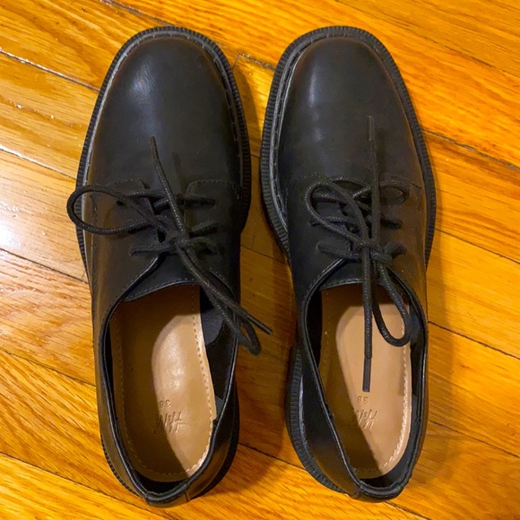 Black loafers
